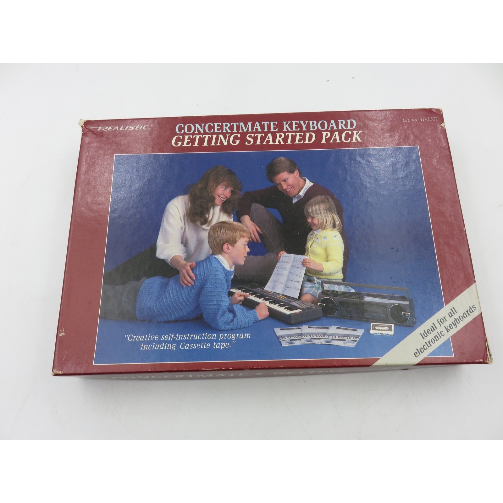 Realistic Concertmate Keyboard Getting Started Pack 51-1101 Vtg 1987 Cassette
