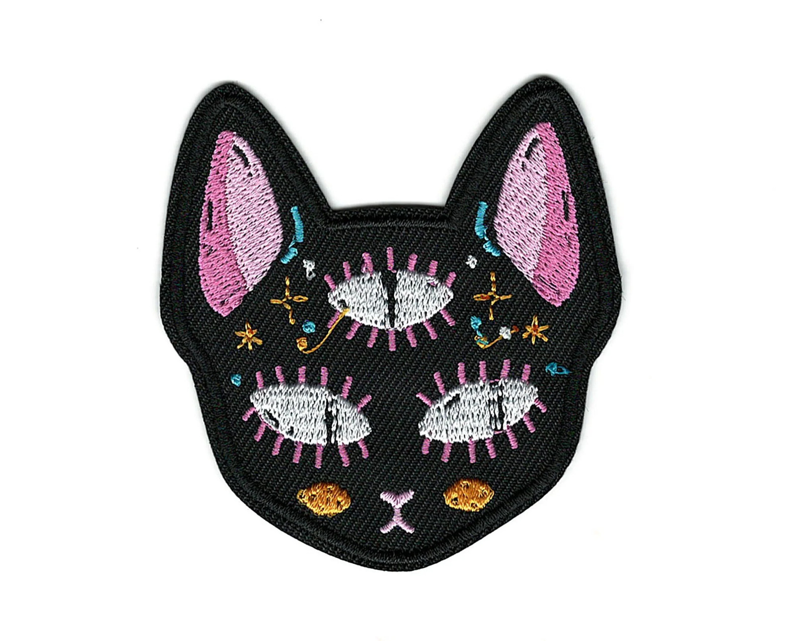 Heat Transfer Vynal Sticker 3 Eyed  Spiritual 3 Eyes Cat 3"x2"