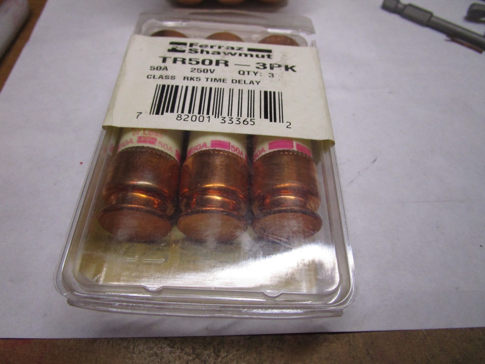 50 AMP 250 AC / 125 DC RK5 Dual-Element / Indicating Time-Delay Fuse QTY 3