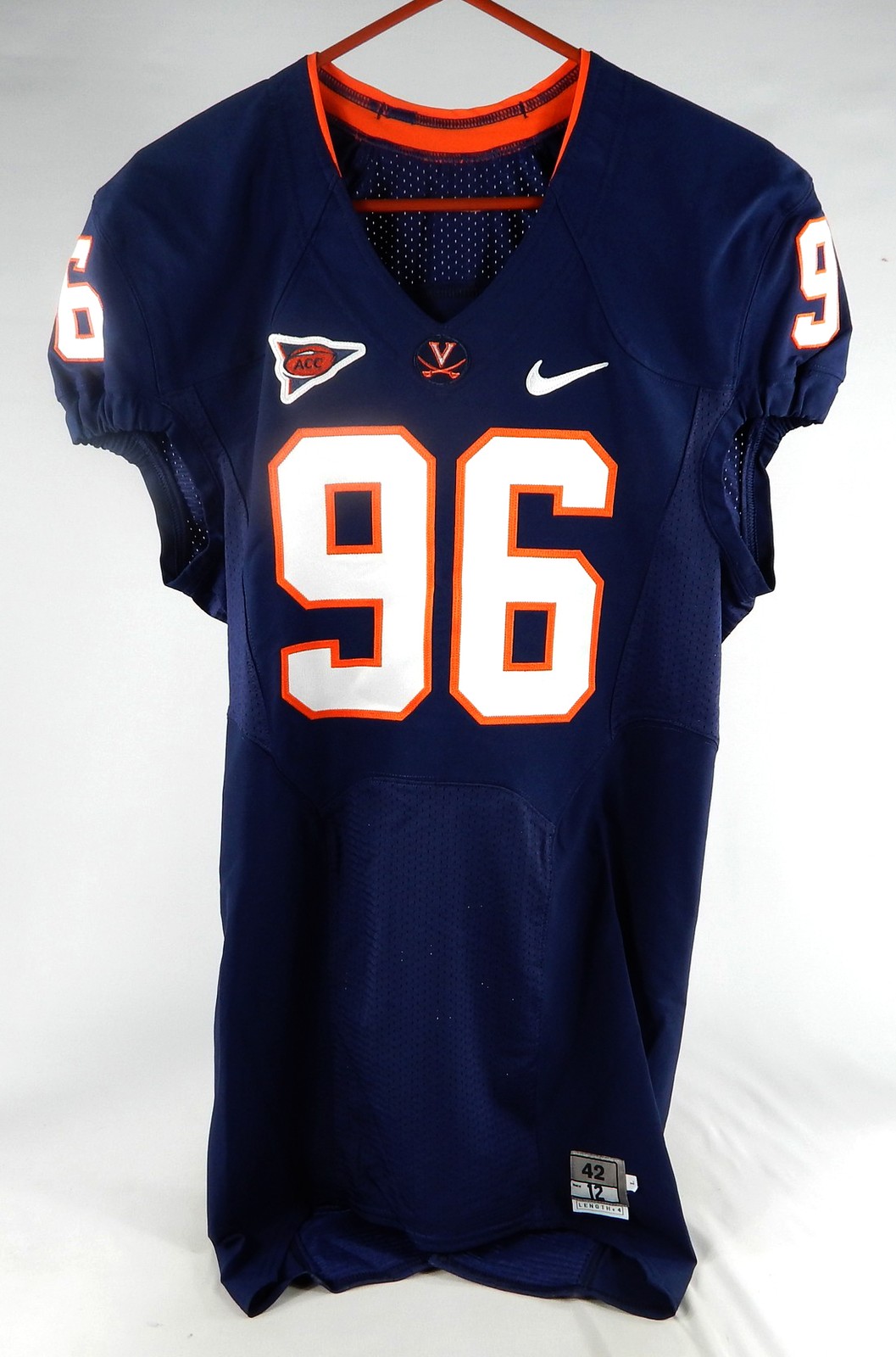 2010-12 Virginia Cavaliers #96 Game Used Navy Jersey NP R 42 193
