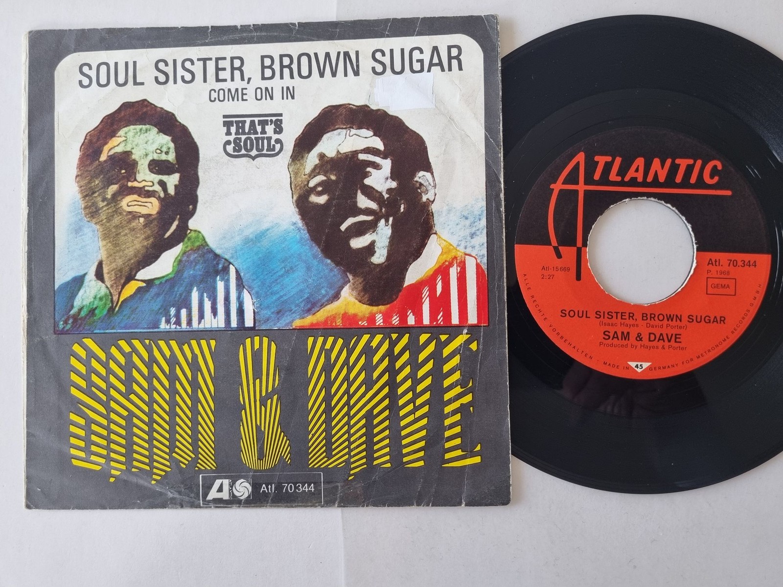 Sam & Dave - Soul Sister, Brown Sugar 7'' Vinyl Germany