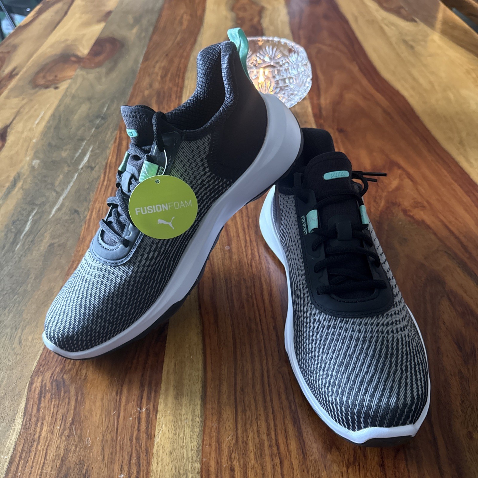 Puma Fusion Crush Sport Women's Golf Shoes Size 8.5 New color black/mint