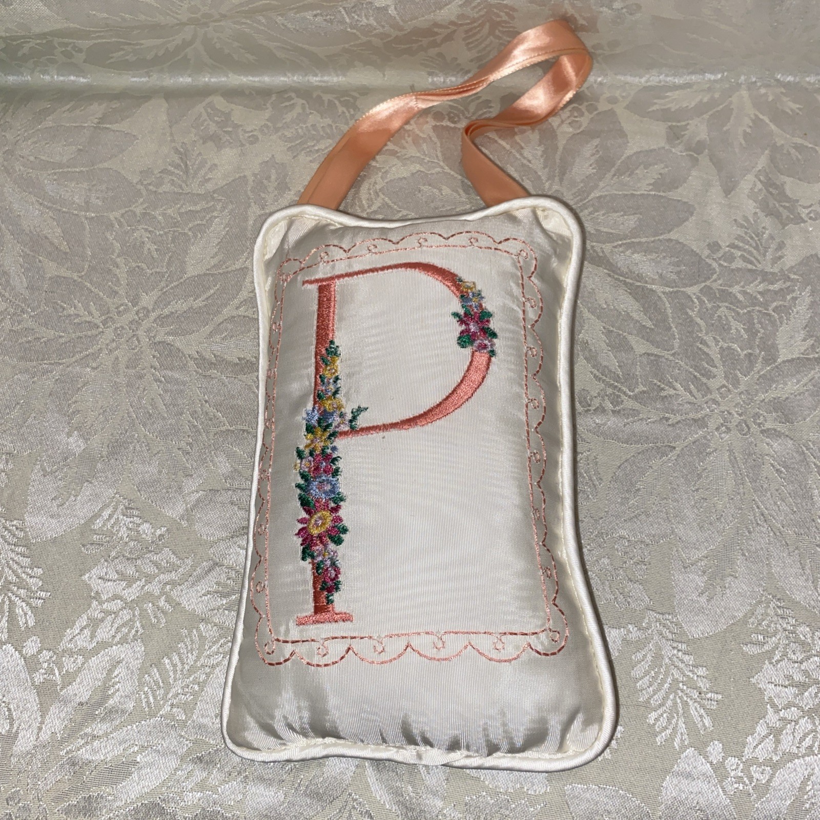 Vintage Cottagecore Home Decor P Floral Embroidered Door Hanging Pillow