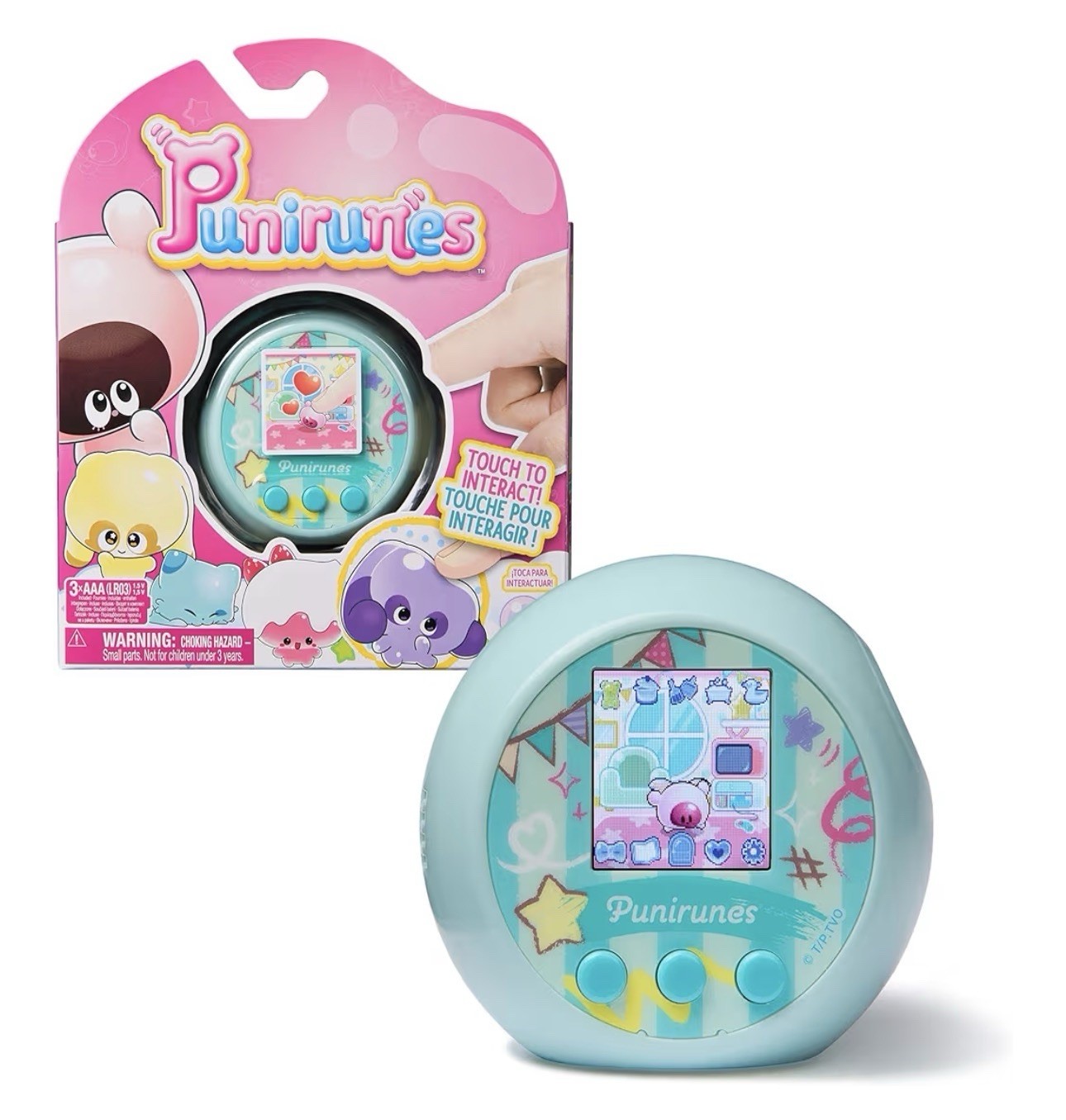 PUNIRUNES Interactive Digital Toy With 55 Squishy Charscters Insiste. 