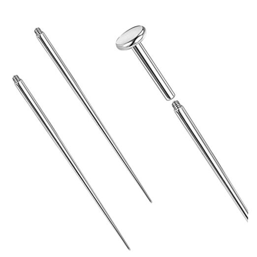 14g/16g/18g ASTM F136 Titanium 2 Tapers for 18g(1.0mm) Internal Thread Bar