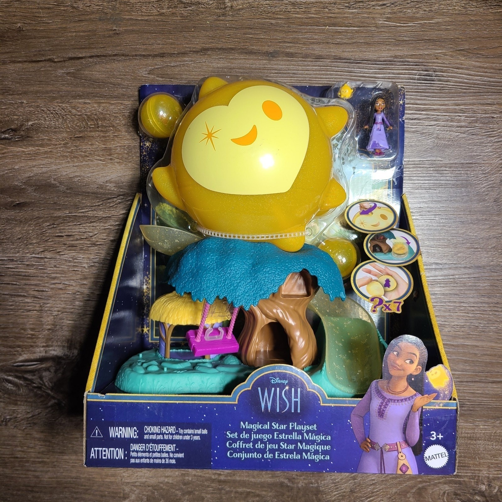 Disneys Wish Magical Star Playset with Asha of Rosas Mini Doll Mattel #4