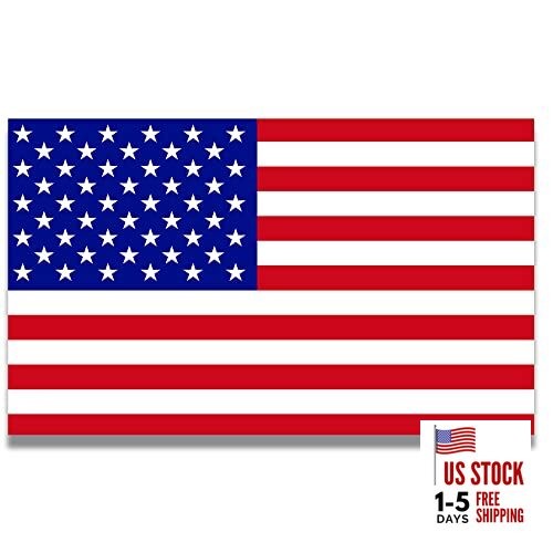  American Flag Magnet Decal, 5x8 inches, Red, White, and Blue, 5"x8" 1 Pack