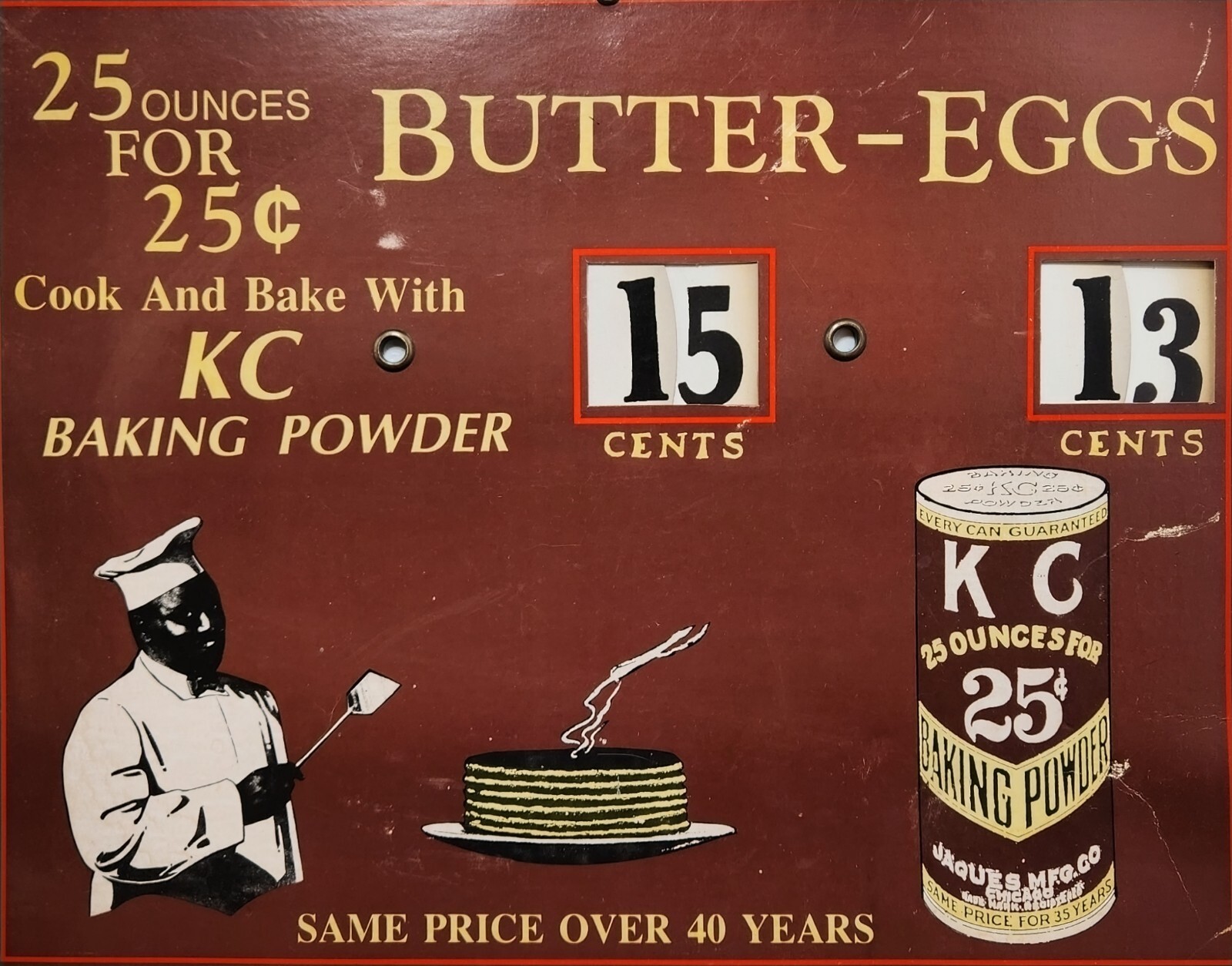 Antique Poster KC Backing Powder