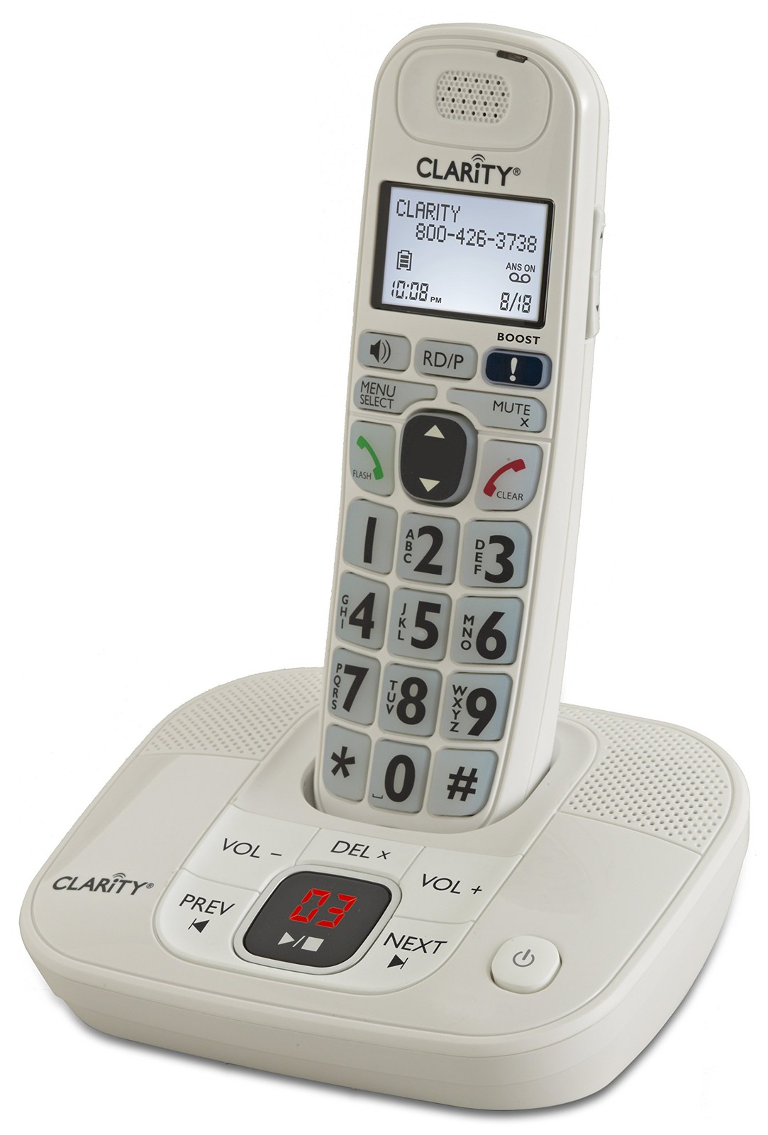 53714 Dect 6.0 40-db Amplified Big-Button Corded Cordless with Digital Answer...