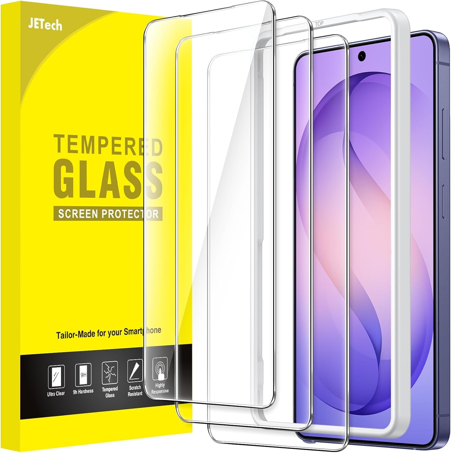 3-Pack Screen Protector for Samsung Galaxy S26 Ultra, HD Clear & Fingerprint ID