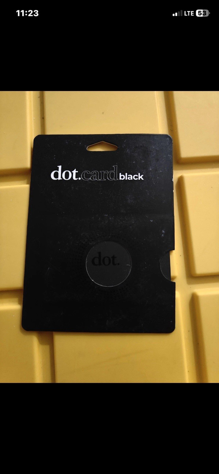 TD3- Dot.Cards DOT CARD Black Networking Business Card 