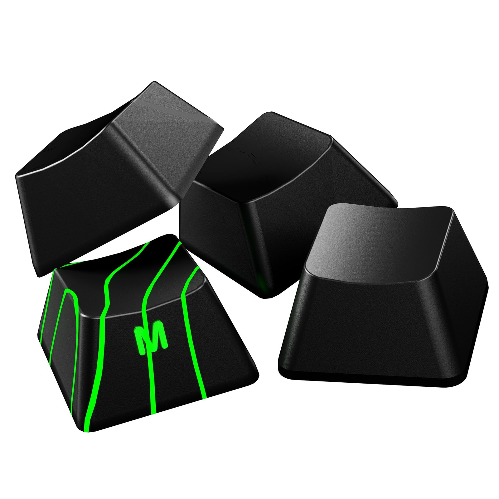 x XVX Stealth Keycaps - Shine Through Topographic Keycaps, Unique IMD Tech, P...