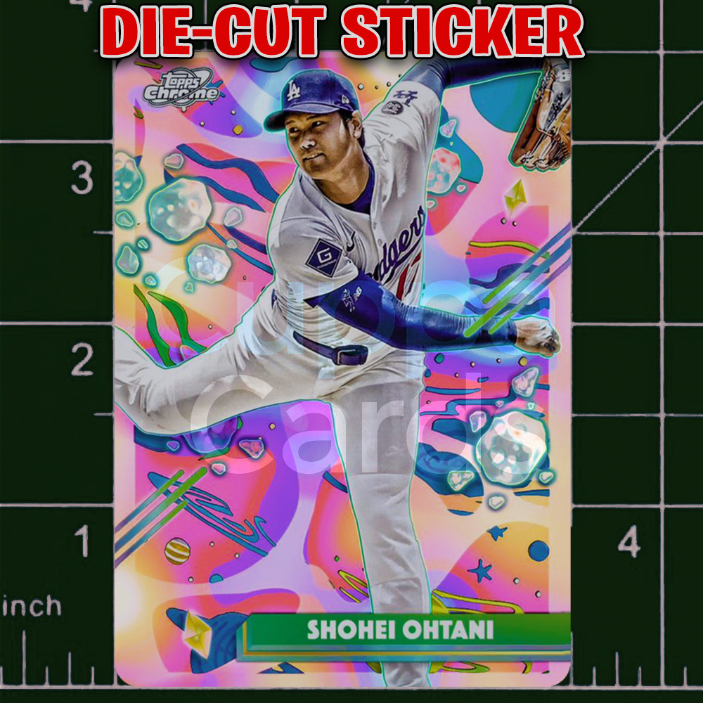 Shohei Ohtani: Topps Cosmic Chrome Pastel Rainbow #56 | Die-Cut Replica Sticker