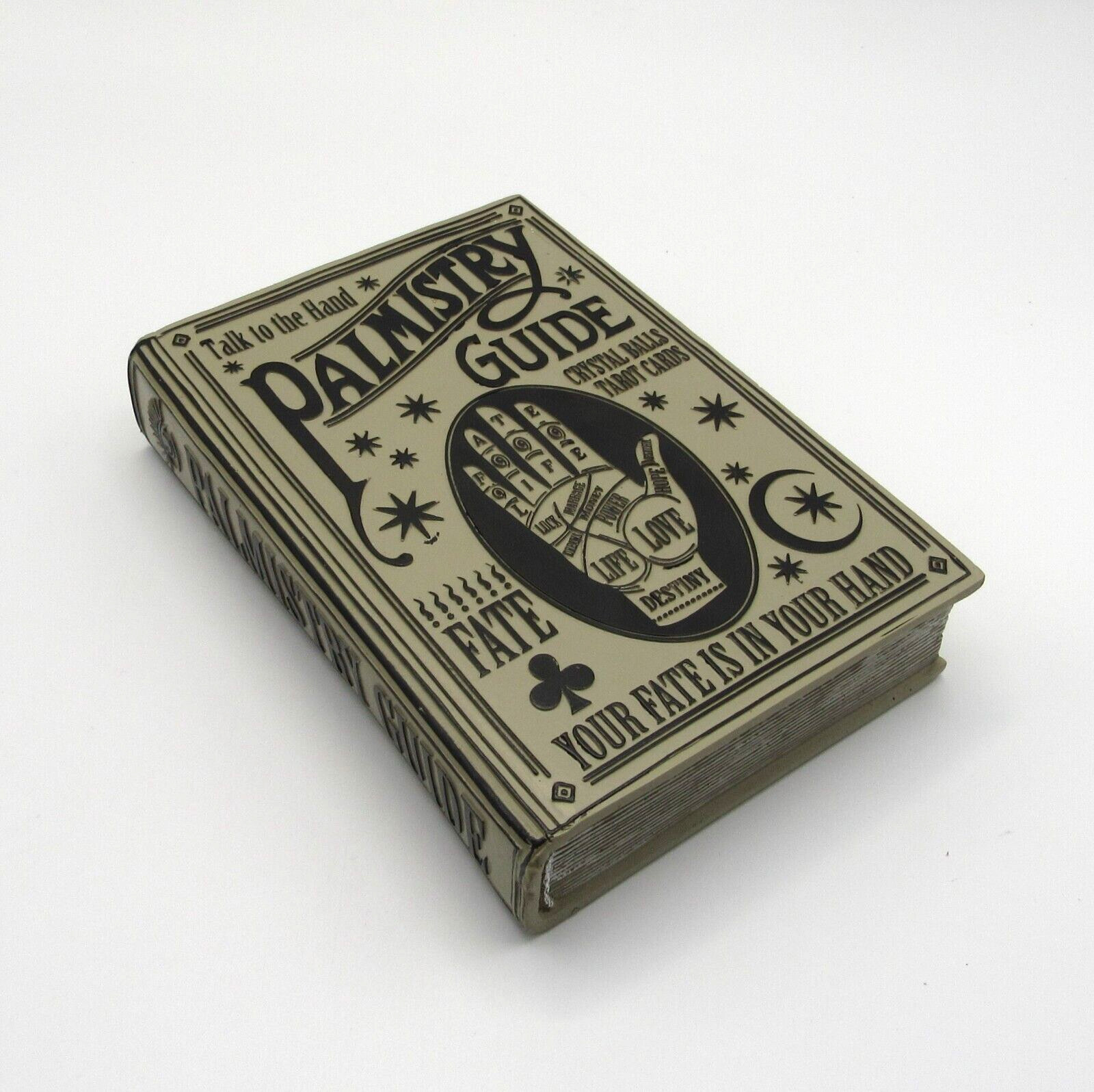 PALMISTRY GUIDE FAUX BOOK HALLOWEEN PROP TABLETOP DÉCOR NEW