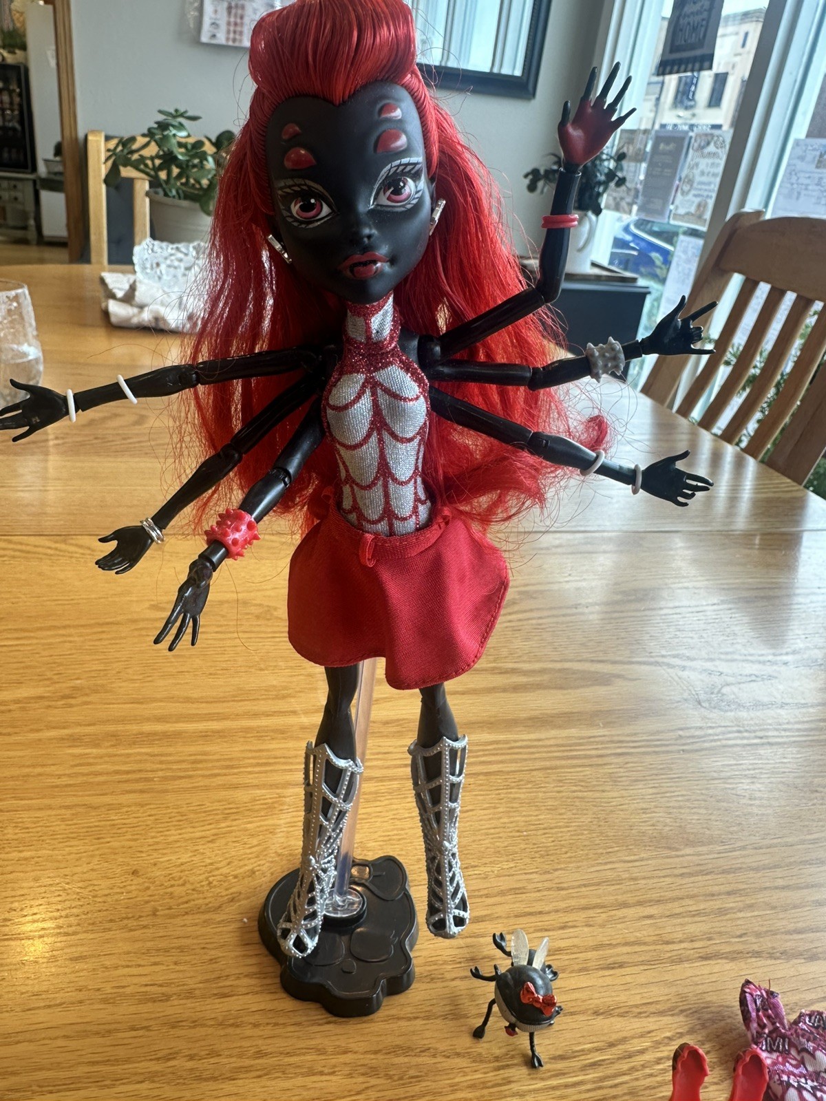 OPEN Monster High 2013 SDCC Webarella Wydowna Spider Doll and Pet READ DESCRIPTI