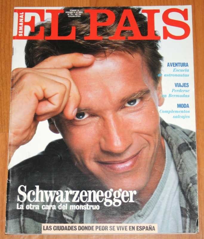 EL PAIS SEMANAL 1991 Arnold Schwarzenegger Interview magazine Tamara de Lempicka