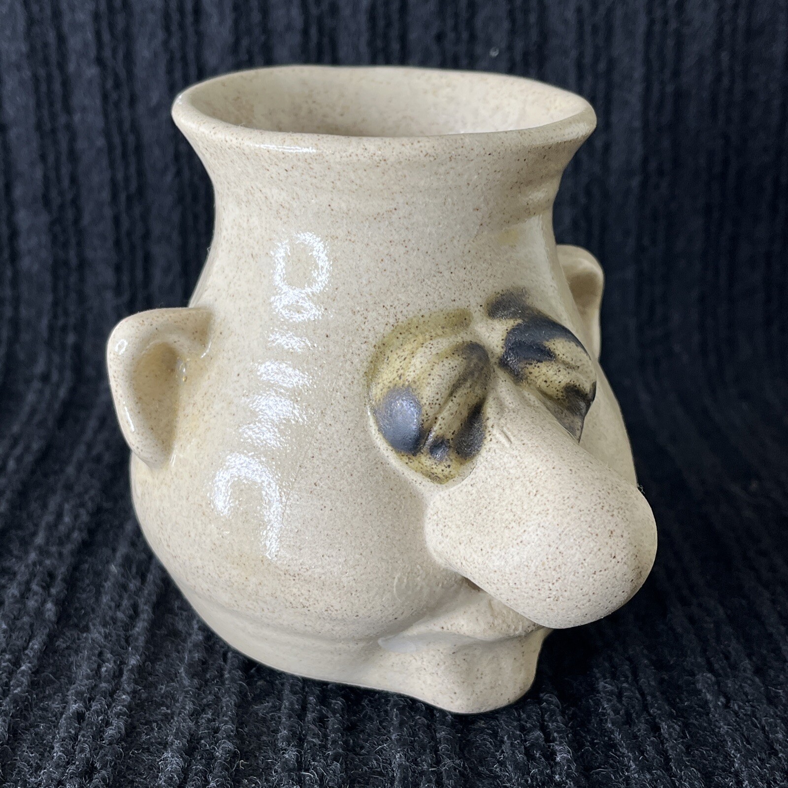 Peter Petrie Egg Separator Face Mug  Gadget Art Pottery home decor