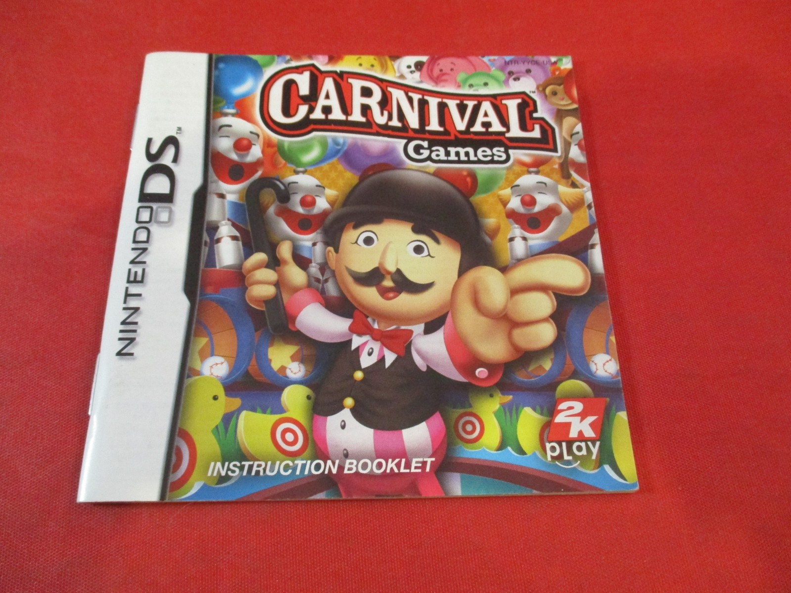 Carnival Games Nintendo DS Instruction Manual Booklet ONLY