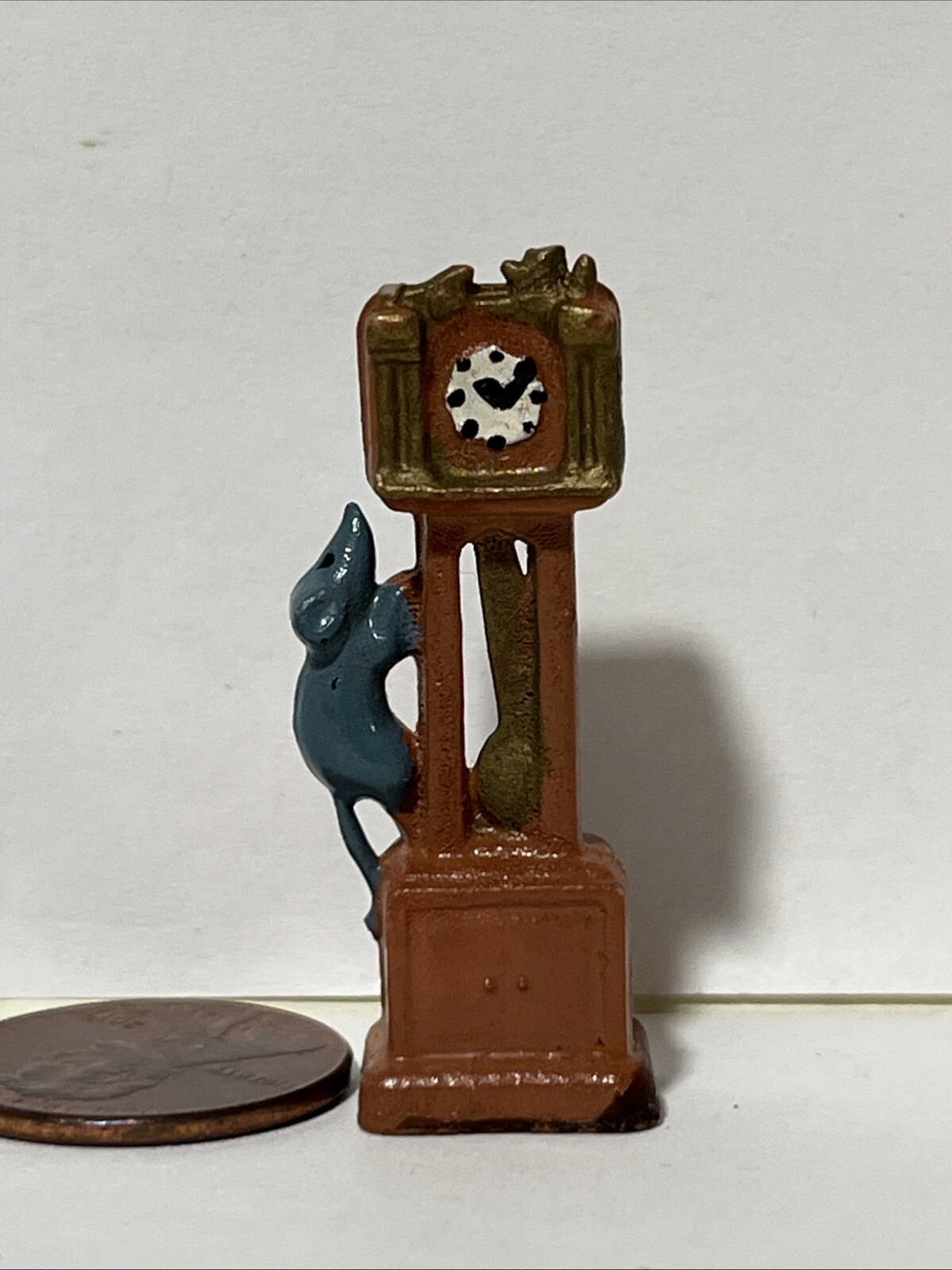 Marx Fairykins Hickory Dickory Dock Clock plastic figure nursery rhyme character