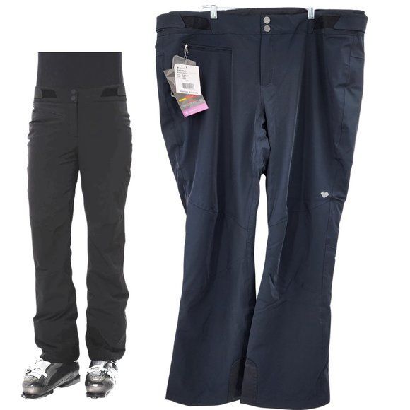 OBERMEYER Women's Warrior Black Ski / Snowboard Winter Pants Plus Size 20 NWT