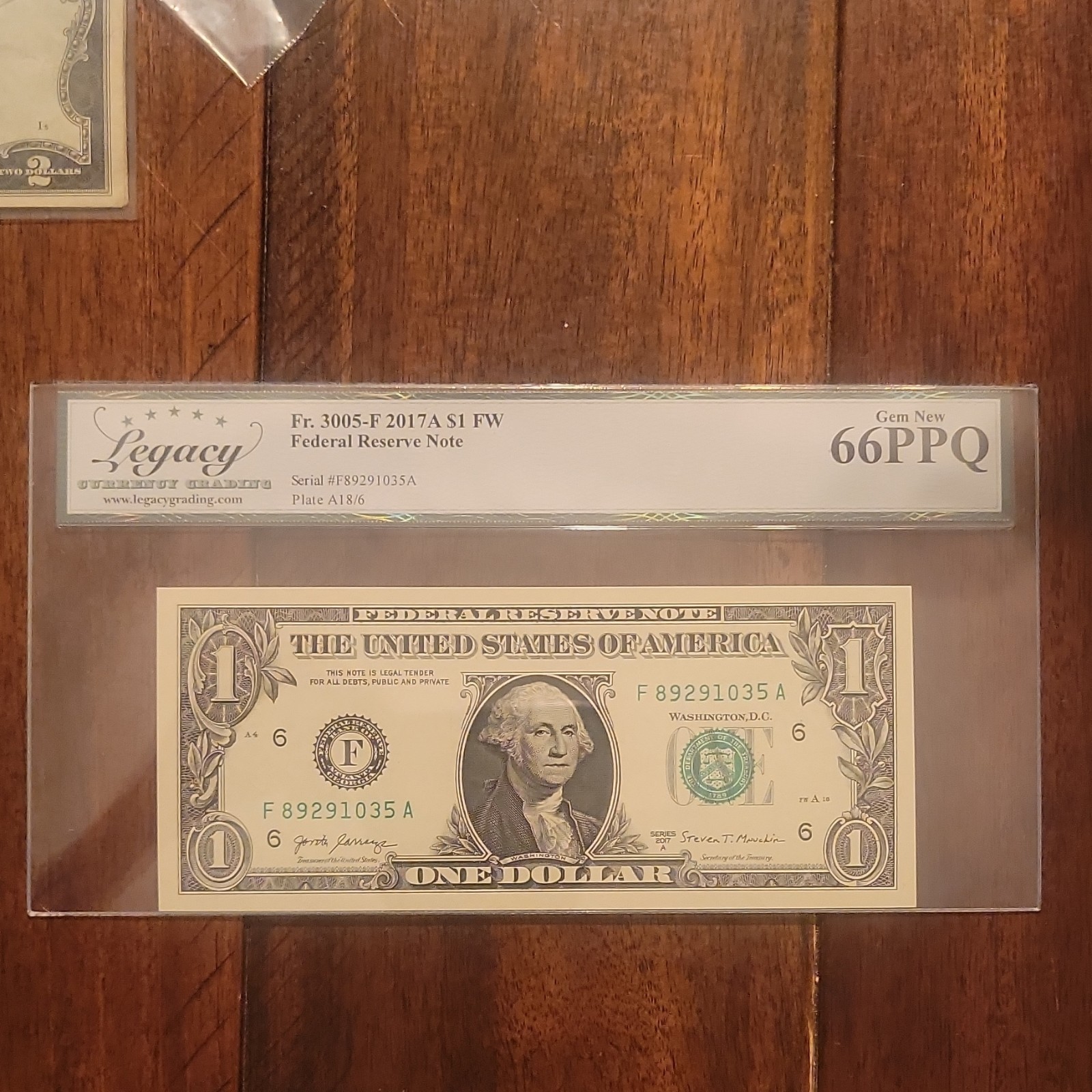 Federal Reserve $1 Banknote Washington Portrait Georgia District F89291035A