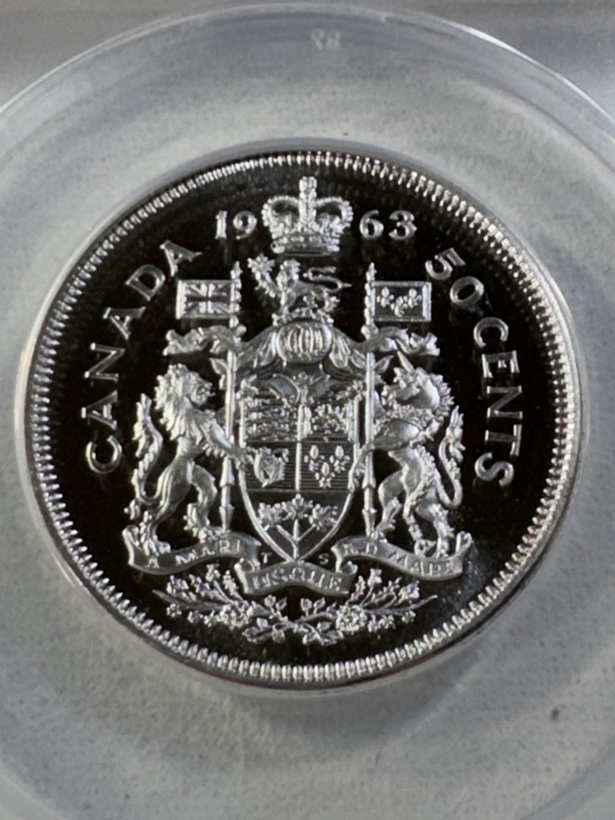 1963 Canada 50 Cents Silver Coin Proof Like Graded MS 69 DCAM by ANACS