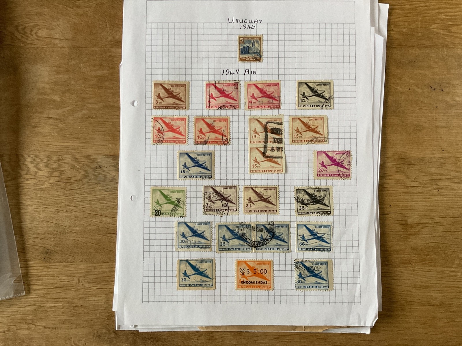 Uruguay stamps  on 11 page B3212