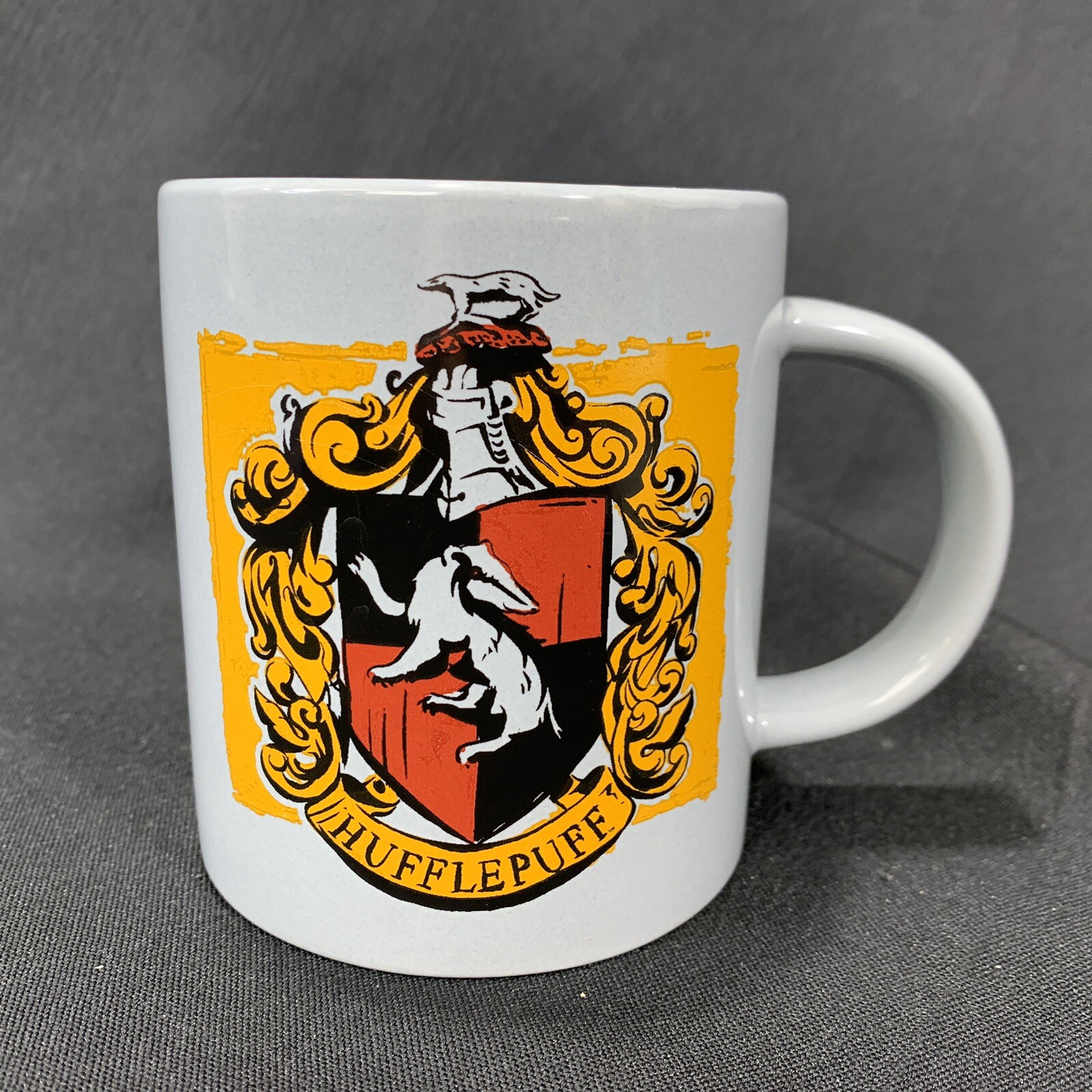 Harry Potter Hufflepuff Badger House Logo and Hogwarts Crest Coffee Cup or Mug