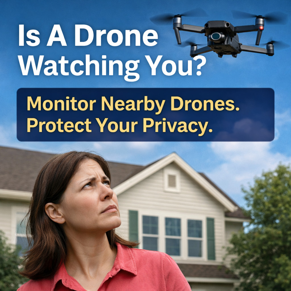 Drone Detection Receiver for Home, Property & Privacy Monitoring