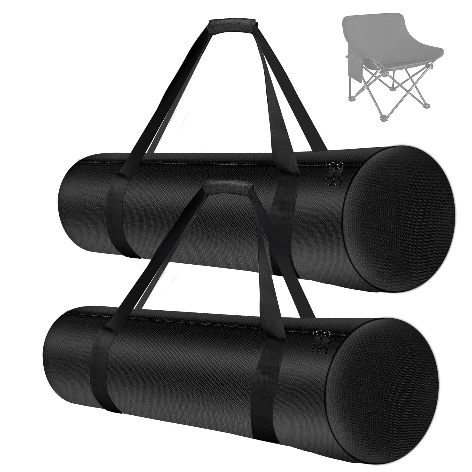 2 Pack Camping Folding Chair Replacement Bags, 39.4 Inch Portable Camping Cha...