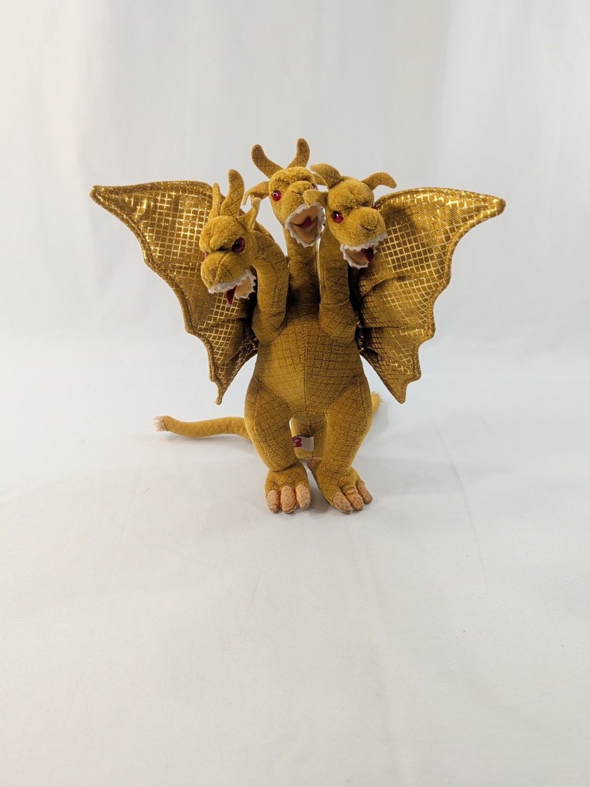 2001 TY Godzilla King Ghidorah Monster Zero Plush 3 Headed Dragon Yokohama Japan