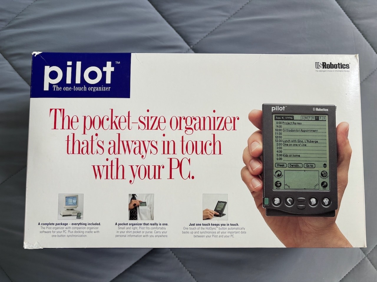 Palm Pilot 5000 by US Robotics with 1 MB Memory Upgrade in Original Boxes