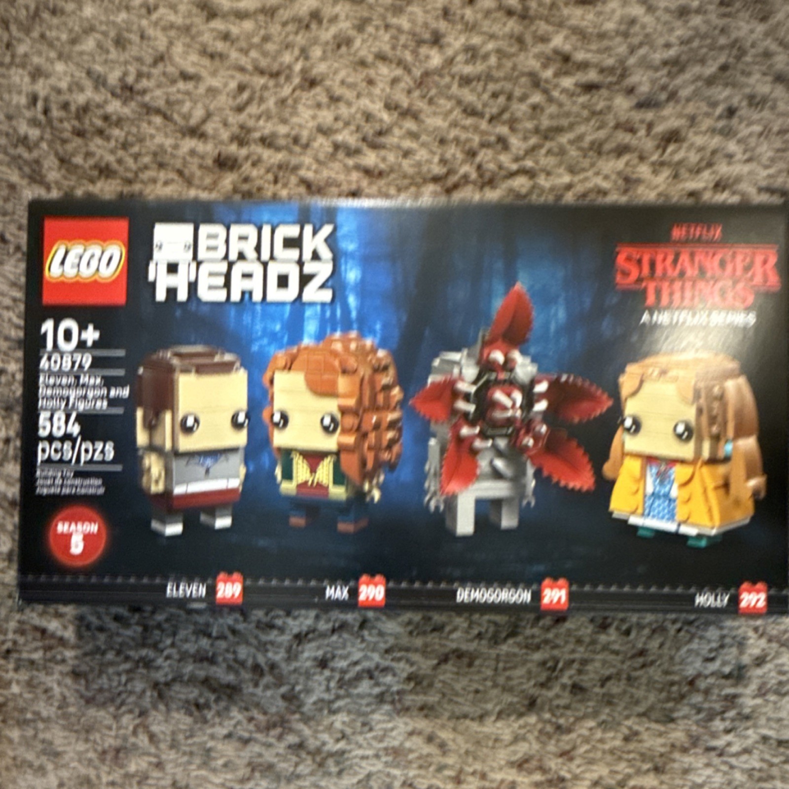 LEGO BrickHeadz Eleven Max Demogorgon Holly Figures Set 40879, 584 Pieces