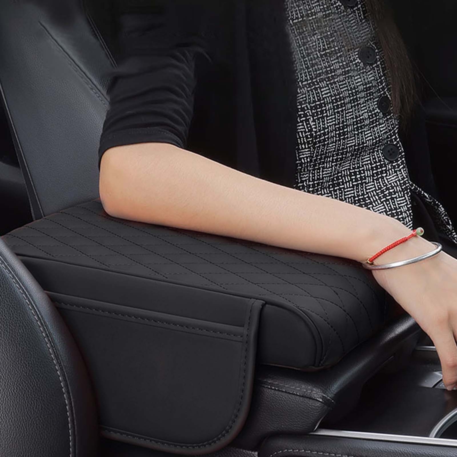 Memory Foam Car Armrest Cushion Waterproof Armrest Protector Cover  Elbow Pillow