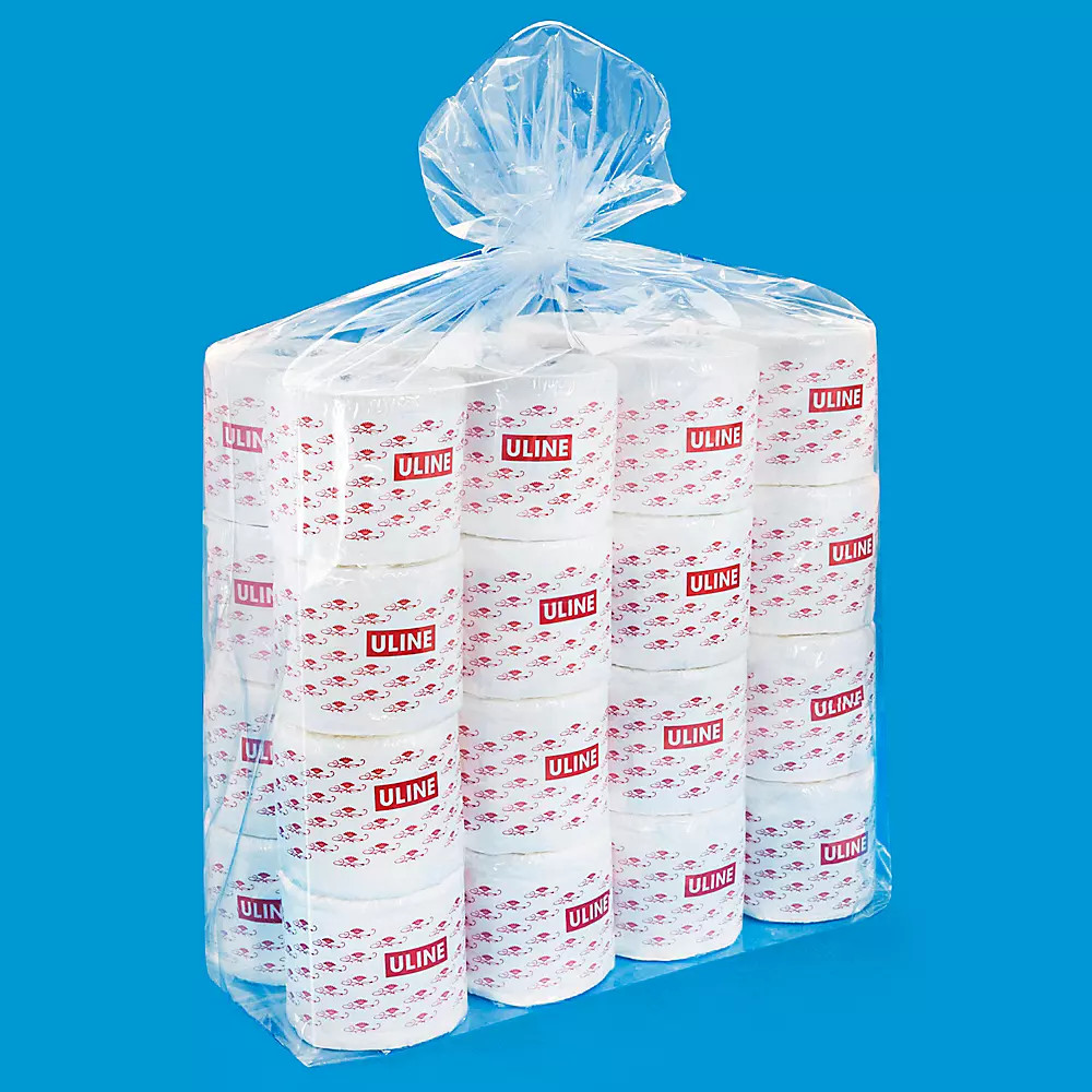 Pack of 250 20 x 8 x 36" 2 Mil Gusseted Poly Bags