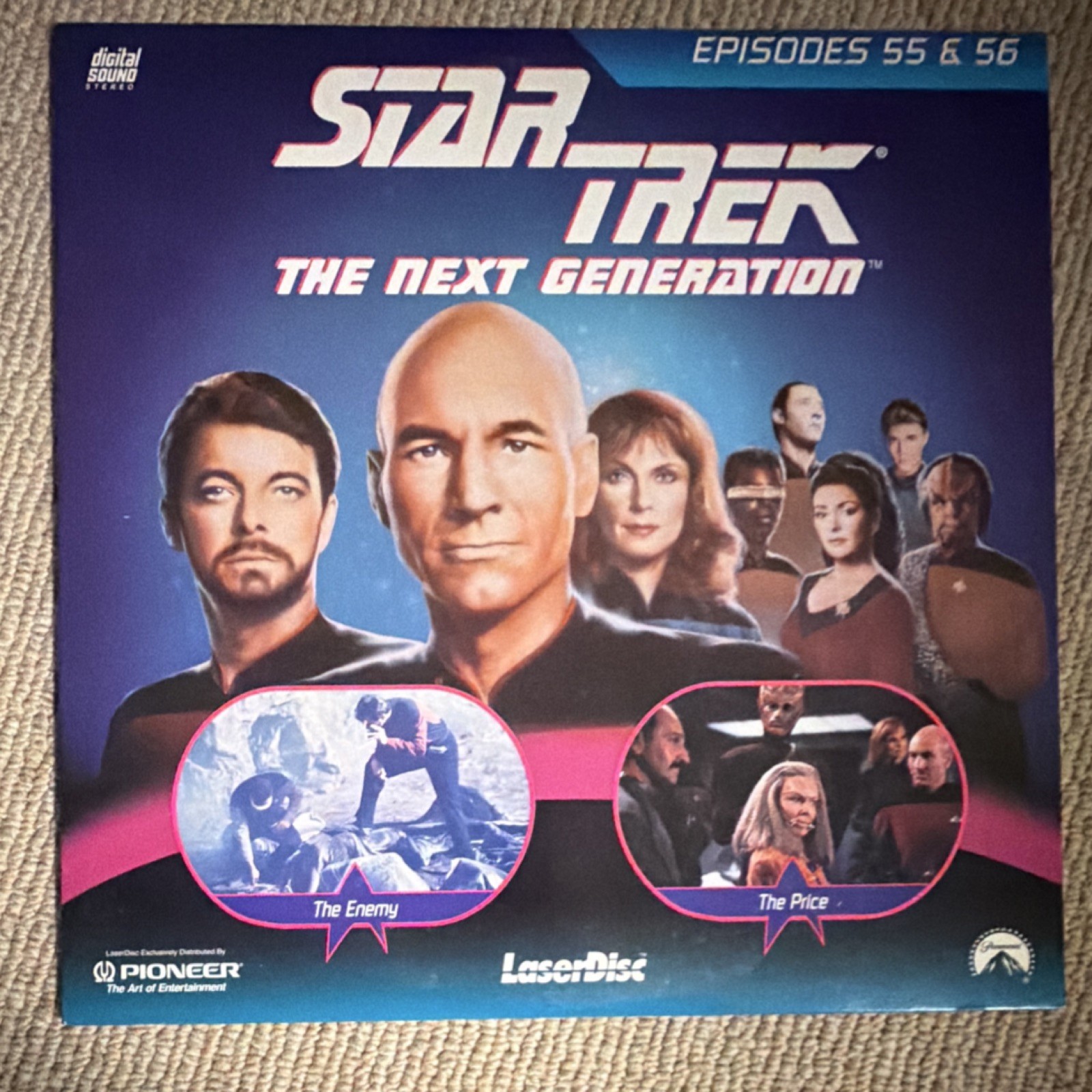 Star Trek: The Next Generation Episodes 55 & 56 LaserDisc Full Screen 1989