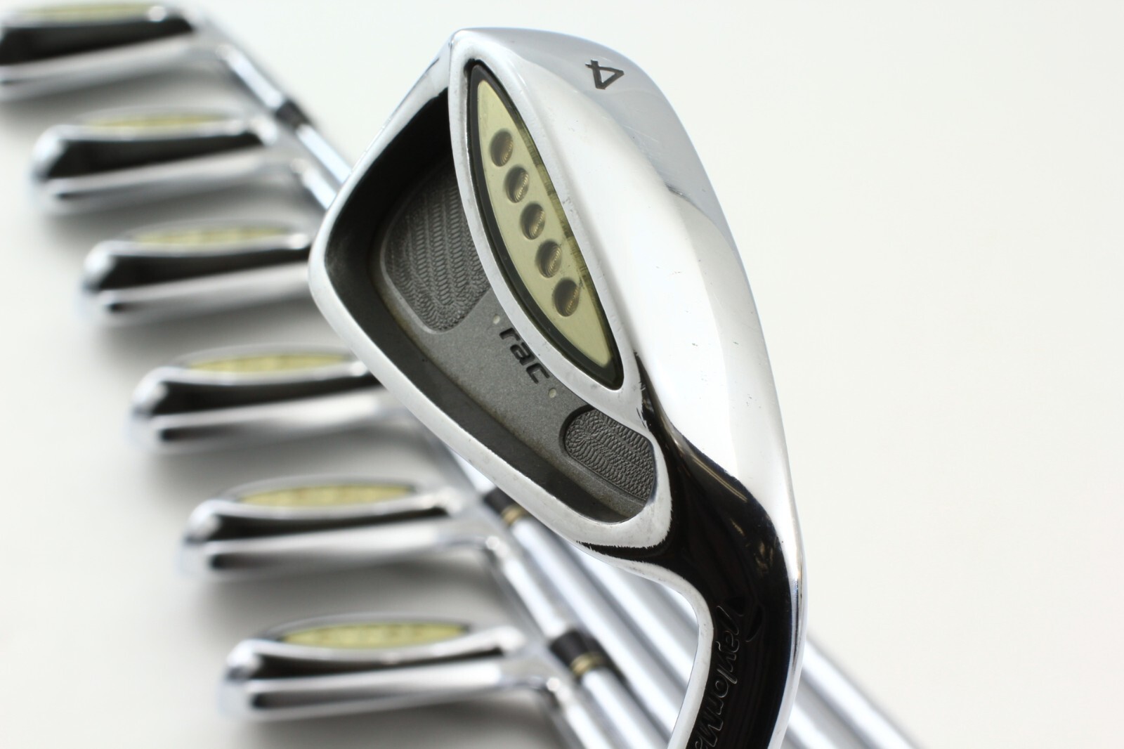 7Pcs TaylorMade RAC CGB 4-5-6-7-8-9-P Iron set COMBINATION SHAFT SYSTEM Stiff RH