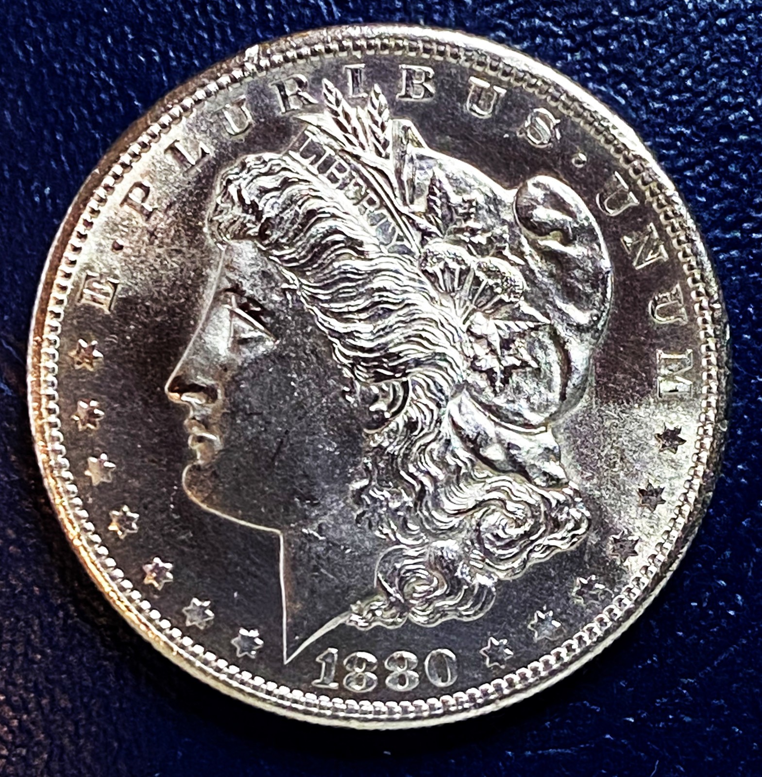 1880 S BU MS Proof Like Morgan Dollar 90% Silver 2 Brilliant Uncirculated
