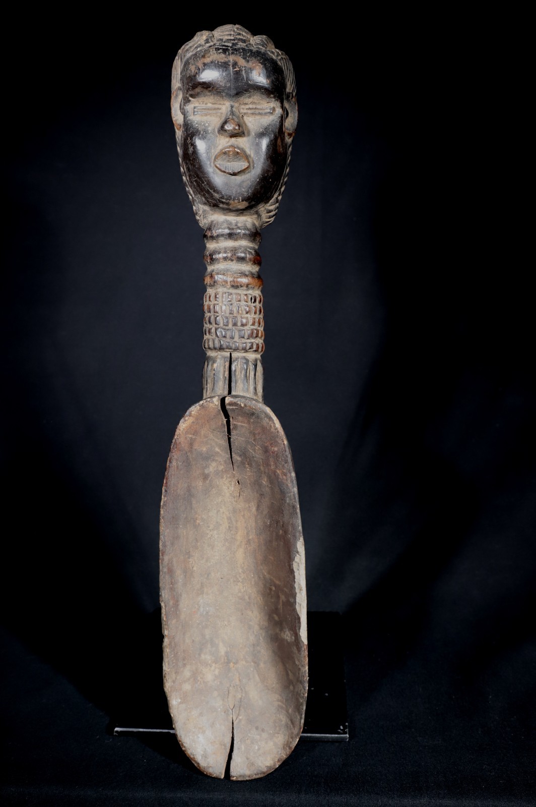 Art African tribal Arte Africa - Large Spoon Wooden Dan Wakémia - 53 CMS
