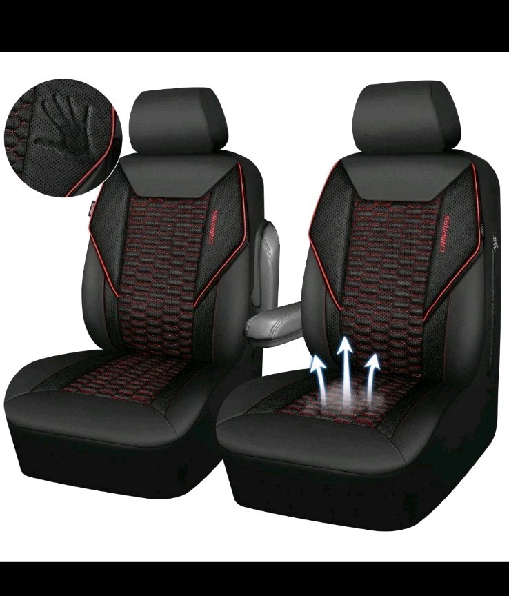 3D Foam Mesh Leather Car Seat Covers Front Seats Cool Mesh Front Seat for Car