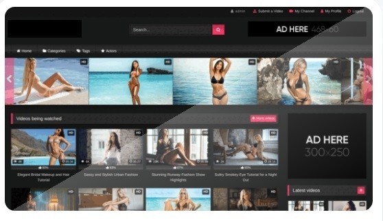 Video Website For Sale - Design 1