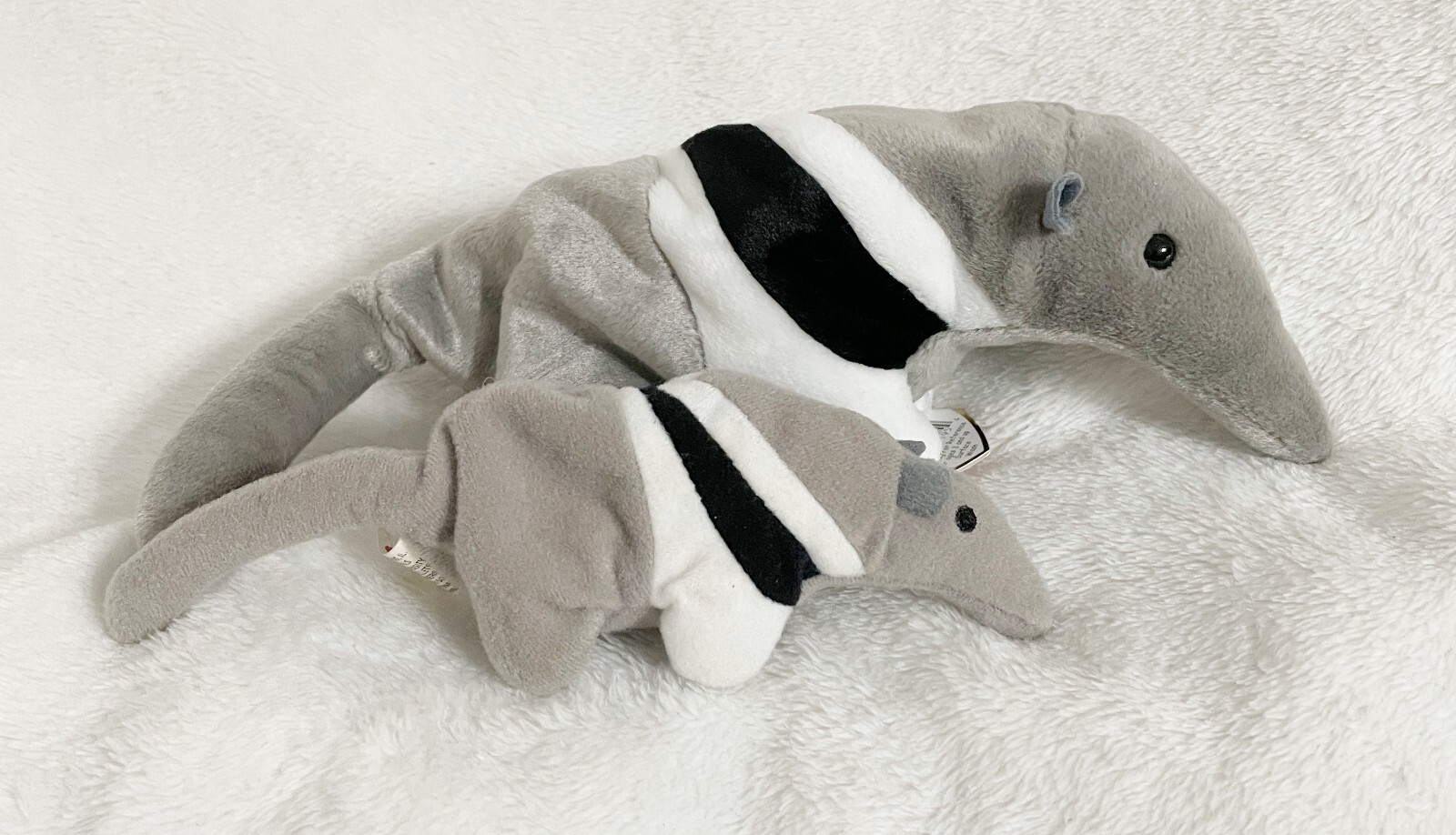 Ty Beanie Babies / McDonald's, Ants the Anteater  Big and Small Retired Plush