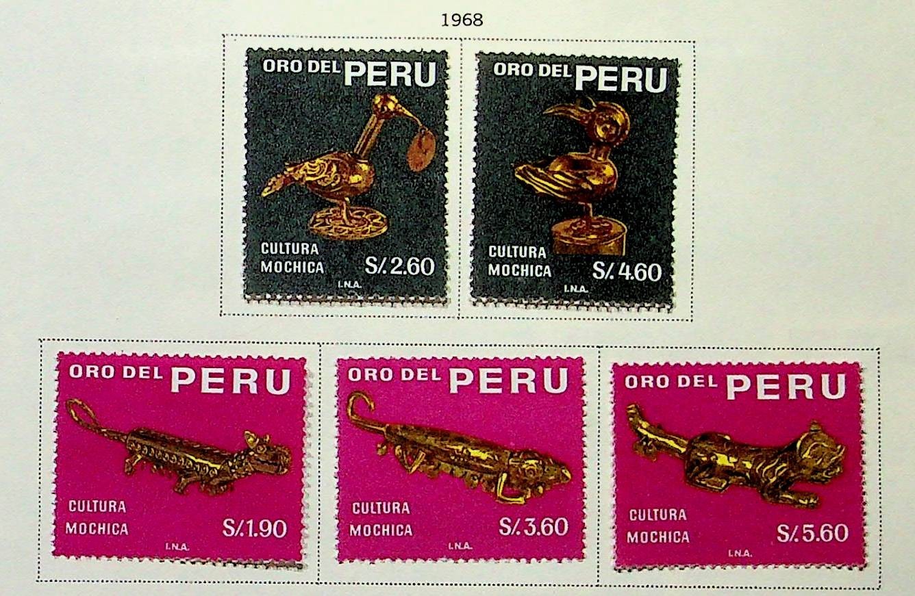PERU Sc 505-9 LH ISSUE OF 1968 - ART - Sc$15 - (RM26)