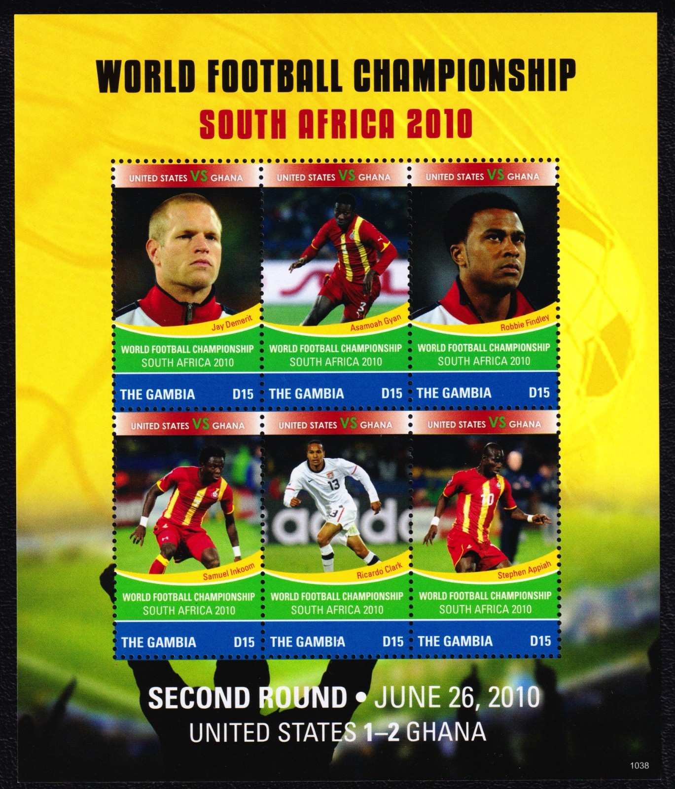 Gambia 2010 World Cup Soccer Championships Mint MNH Miniature Sheet SC 3311