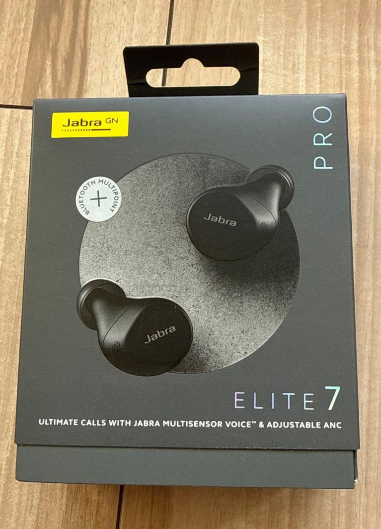 Jabra Elite 7 Pro Earbuds Titanium Black Bluetooth Headset MultiSensor Voice ANC