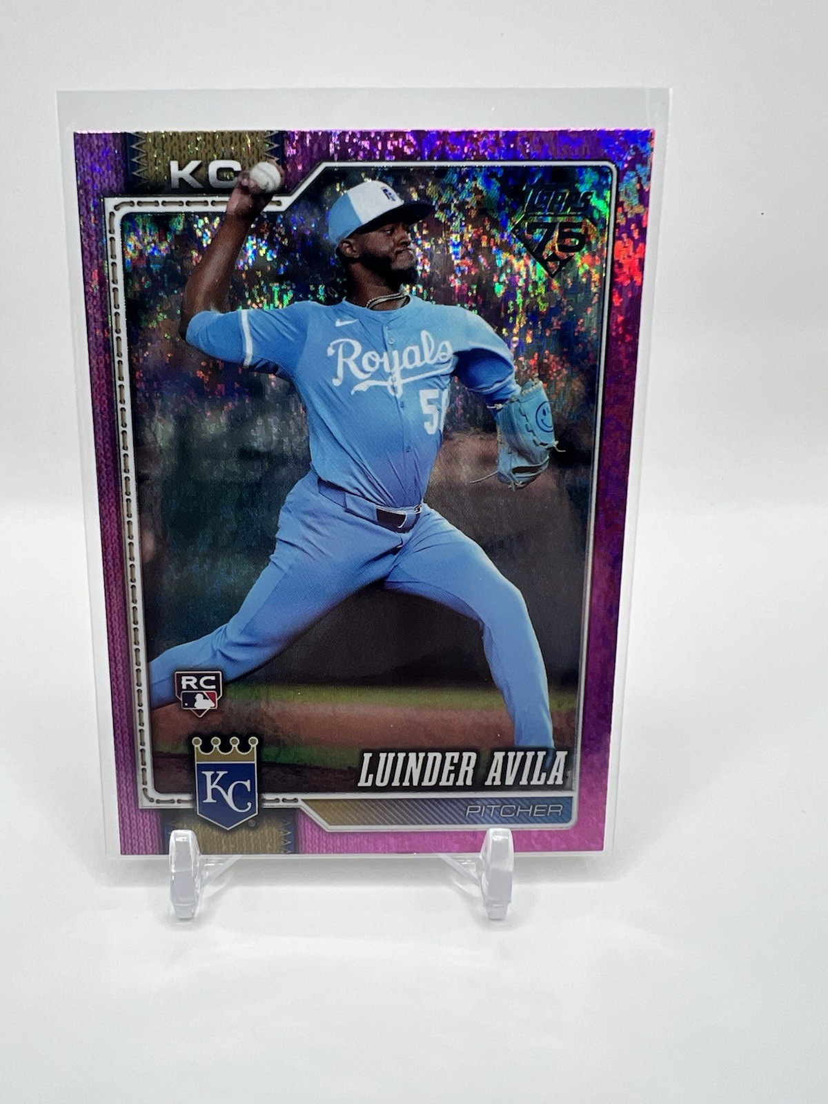 Topps 2024 Bowman Chrome Purple Shimmer Luinder RC #CPA-LAA