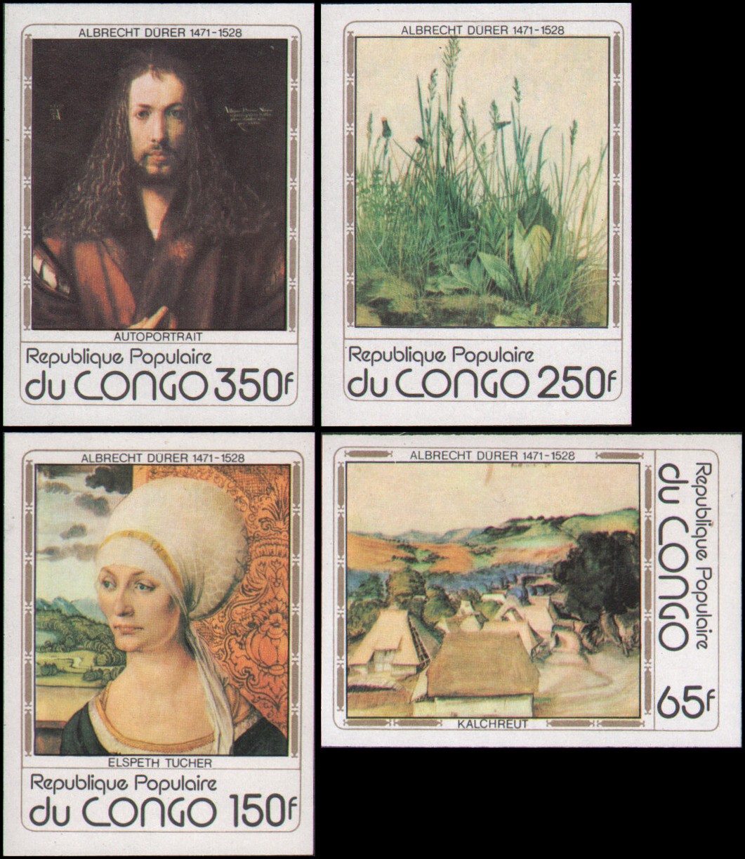 Congo-People's Republic #474-477 MNH VF EFO: imperfs