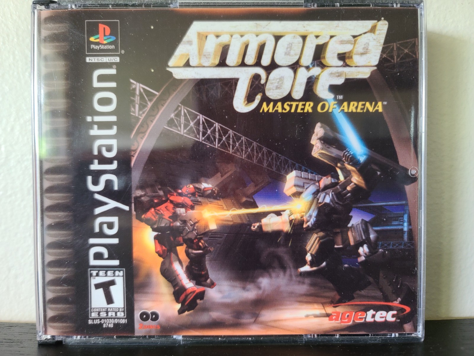 Used Armored Core: Master of Arena (Sony PlayStation 1, 2000) Reproduction Case