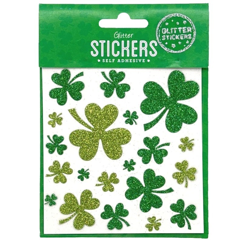 Shamrock Stickers , Green Shamrock Sticker, Stickers , St Patrick's Day Sticker 
