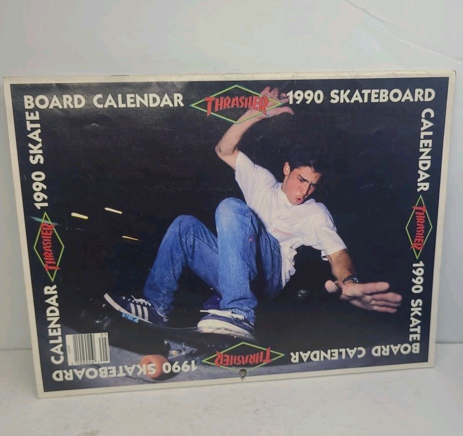 Thrasher Skateboard Magazine 1990 Calendar Aaron Murray Hawk  Hosoi Reategui